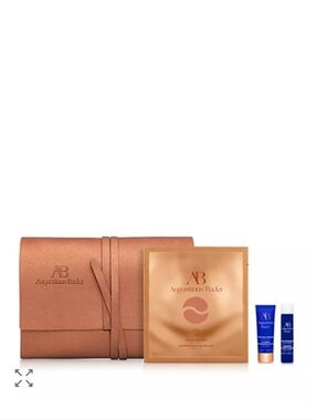 Augustinus Bader 4 Pc Travel Gift Set bag, the essence, rich cream, eye patches